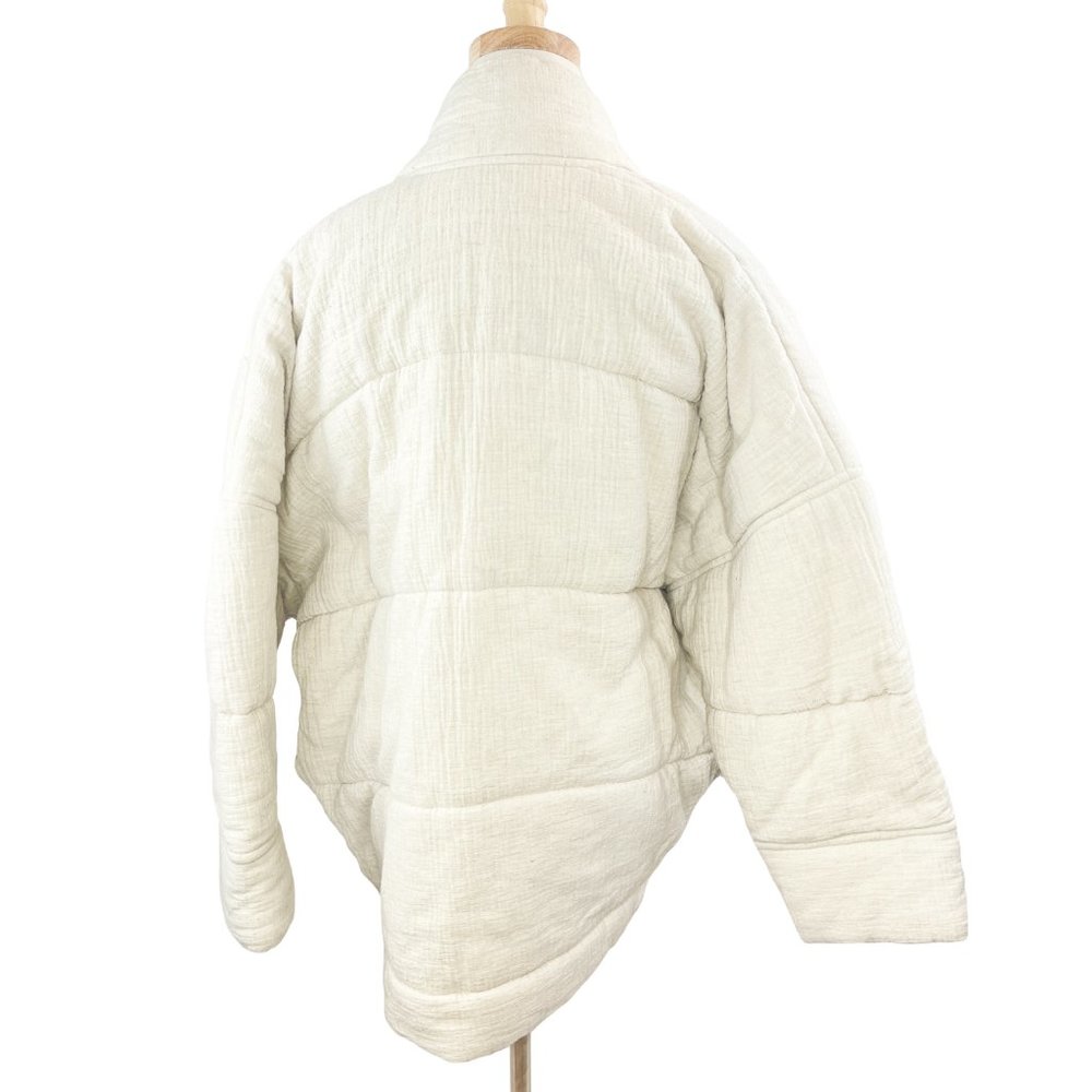 SOLD: 7115 by Szeki Sumo Gauze Puffer in Oatmeal sz S - Picture 5 of 7